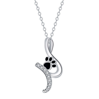 Piper™ — Cute paw print pendant necklace