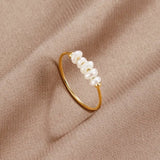 Silva - Ring Adorned with Freshwater Pearls