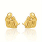 Silver and Gold Two - Tone Hug Earrings