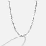 Silver Mila Twisted Chain Necklace