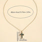 Solène Gold Emerald Cross Pendant Necklace