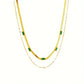 Sorella Gem Retro Double Layer Collar - Gold