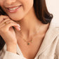 Starfish Pendant Necklace with Golden Shell