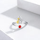 Sterling Silver Dog & Girl Ring – Adjustable and Symbolic