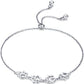 Sterling Silver Paw Print Bracelet – Adjustable Fit