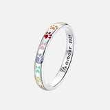 Sterling Silver Ring with Paw Design