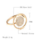 Stunning Ladies' Ring adorned with Full - Coverage Cubic Zirconia in 585 Rose Gold