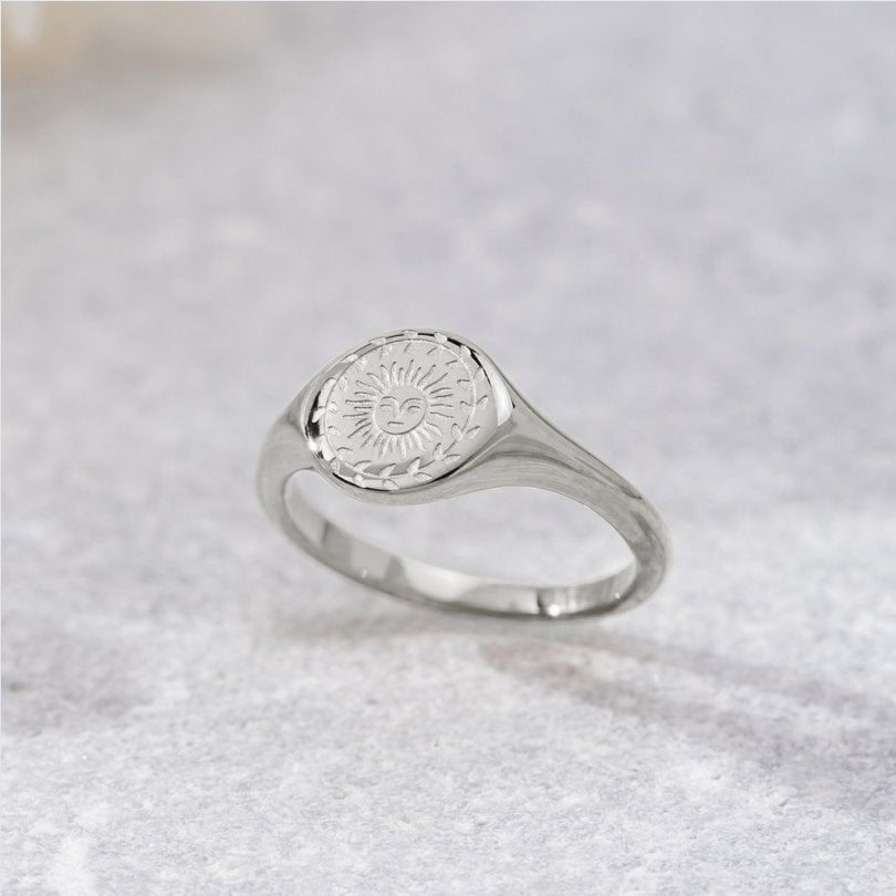 Summer Solstice Silver Ring