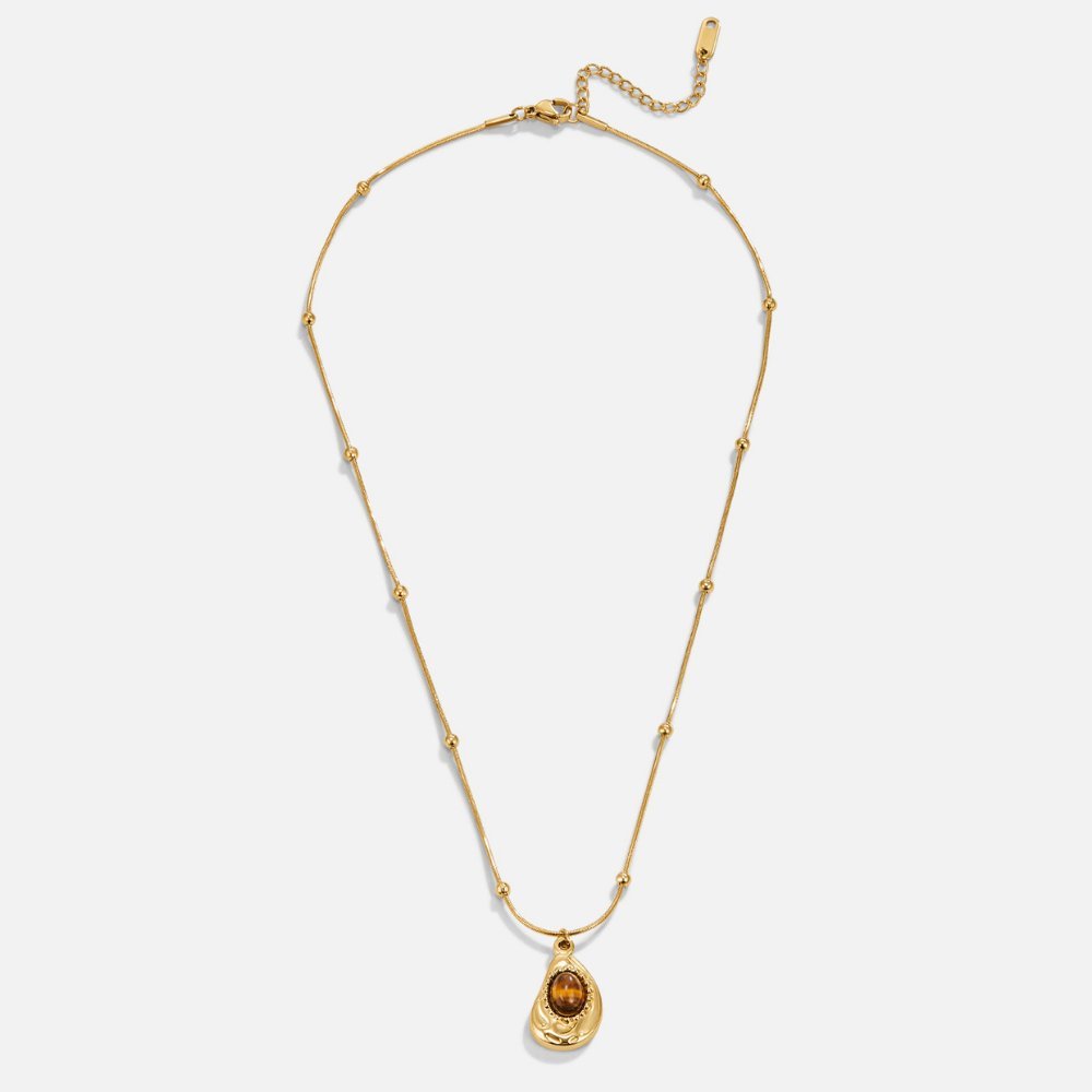 Tigerstein Charm Necklace