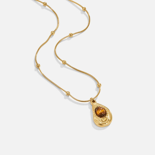 Tigerstein Charm Necklace
