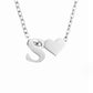 Timeless Silver Necklace with Personalized Letter Charm