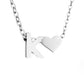 Timeless Silver Necklace with Personalized Letter Charm