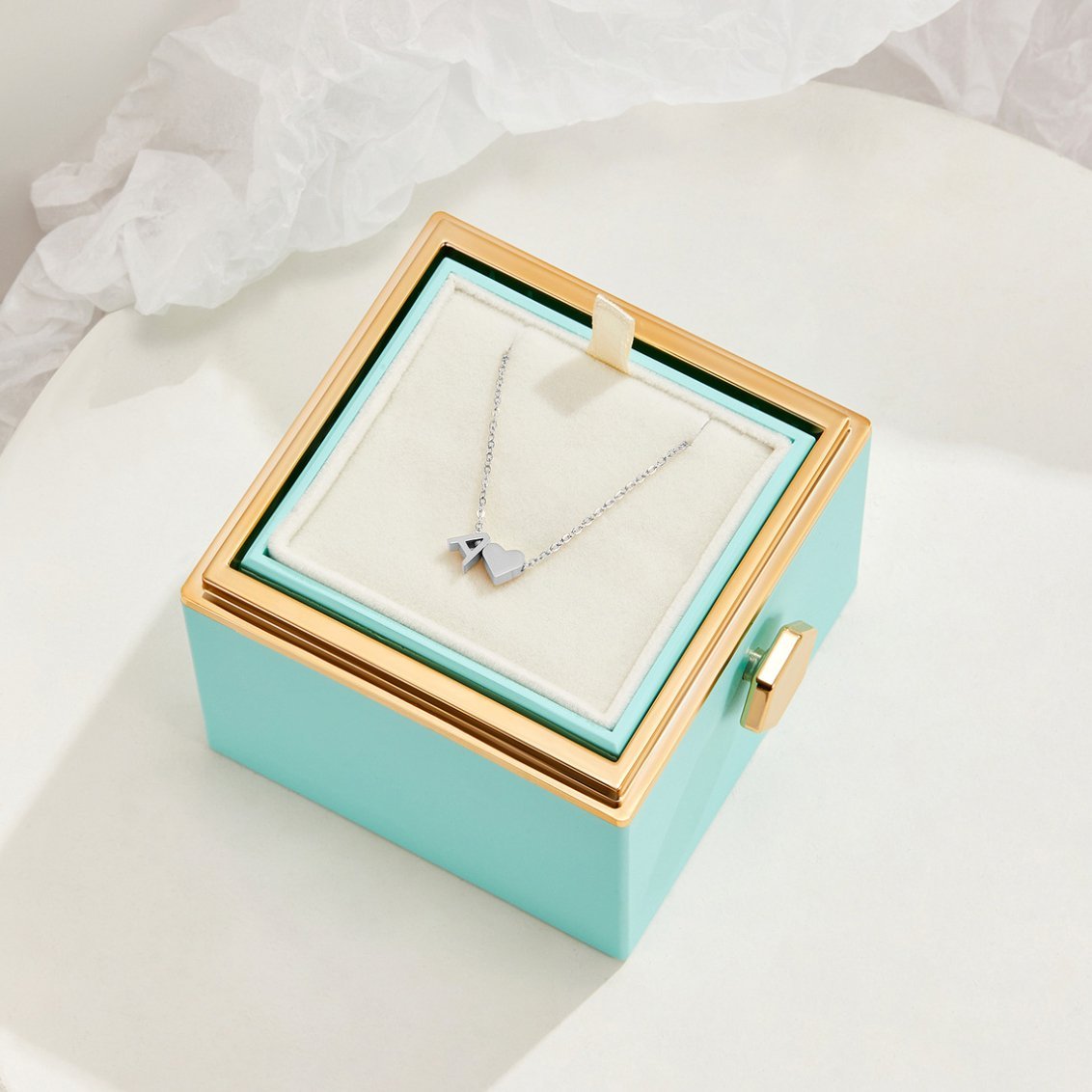 Timeless Silver Necklace with Personalized Letter Charm