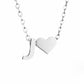 Timeless Silver Necklace with Personalized Letter Charm
