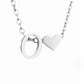 Timeless Silver Necklace with Personalized Letter Charm