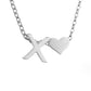 Timeless Silver Necklace with Personalized Letter Charm