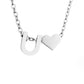 Timeless Silver Necklace with Personalized Letter Charm