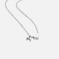 Timeless Silver Necklace with Personalized Letter Charm