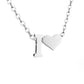 Timeless Silver Necklace with Personalized Letter Charm