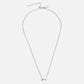 Timeless Silver Necklace with Personalized Letter Charm