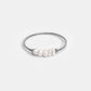 Timeless Silver Ring Adorned with Freshwater Pearls