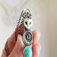 Turquoise Owl Wisdom Bar Necklace