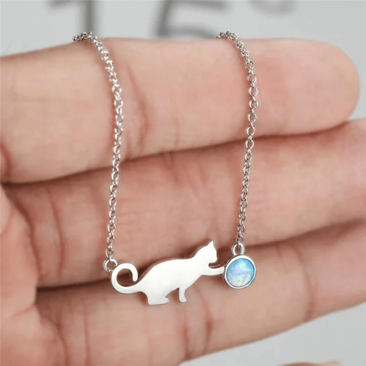 Vintage Kitty Necklace
