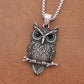 Vintage Owl Wisdom Pendant Necklace