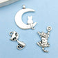 Vintage Silver Cat Charms Collection