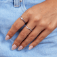 Zenya Silver Wave Crystal Ring